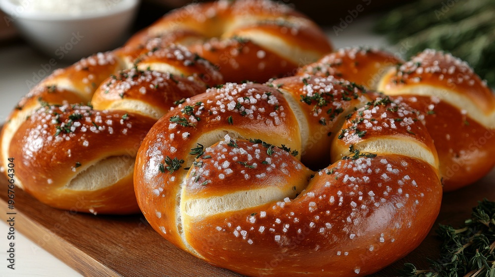 German pretzel, twisted bread with salt, isolated on white background, traditional German snack German pretzel, twisted bread with salt, isolated on white background, traditional German snack