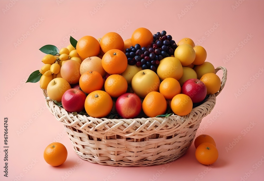Freshness and variety of healthy fruits on wooden table generated by artificial intelligence Freshness and variety of healthy fruits on wooden table generated by artificial intelligence