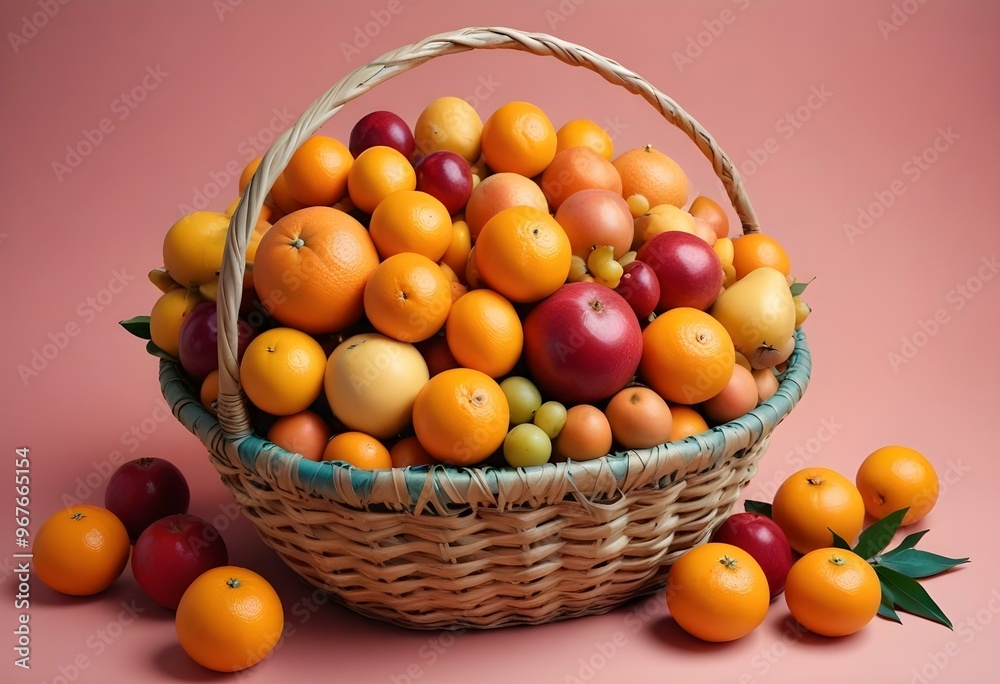 Freshness and variety of healthy fruits on wooden table generated by artificial intelligence Freshness and variety of healthy fruits on wooden table generated by artificial intelligence