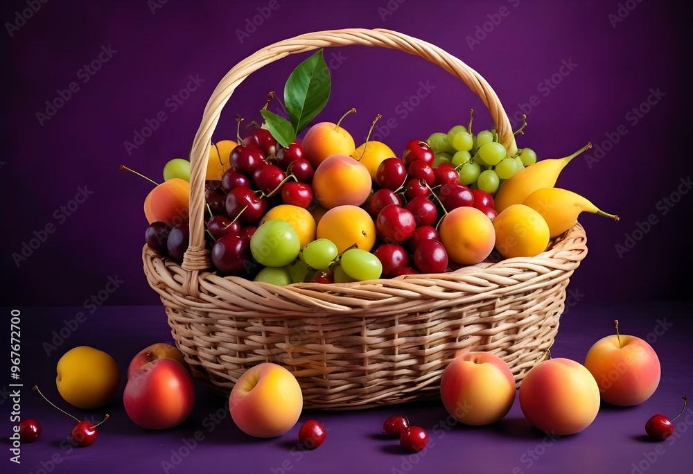 Freshness and variety of healthy fruits on wooden table generated by artificial intelligence Freshness and variety of healthy fruits on wooden table generated by artificial intelligence