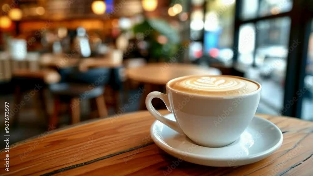 coffee latte in cafe coffee latte in cafe