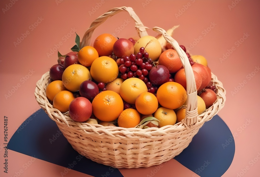 Freshness and variety of healthy fruits on wooden table generated by artificial intelligence Freshness and variety of healthy fruits on wooden table generated by artificial intelligence