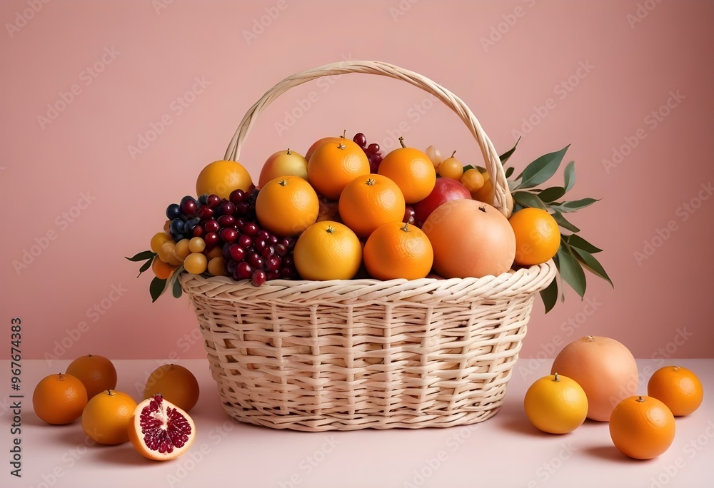 Freshness and variety of healthy fruits on wooden table generated by artificial intelligence Freshness and variety of healthy fruits on wooden table generated by artificial intelligence