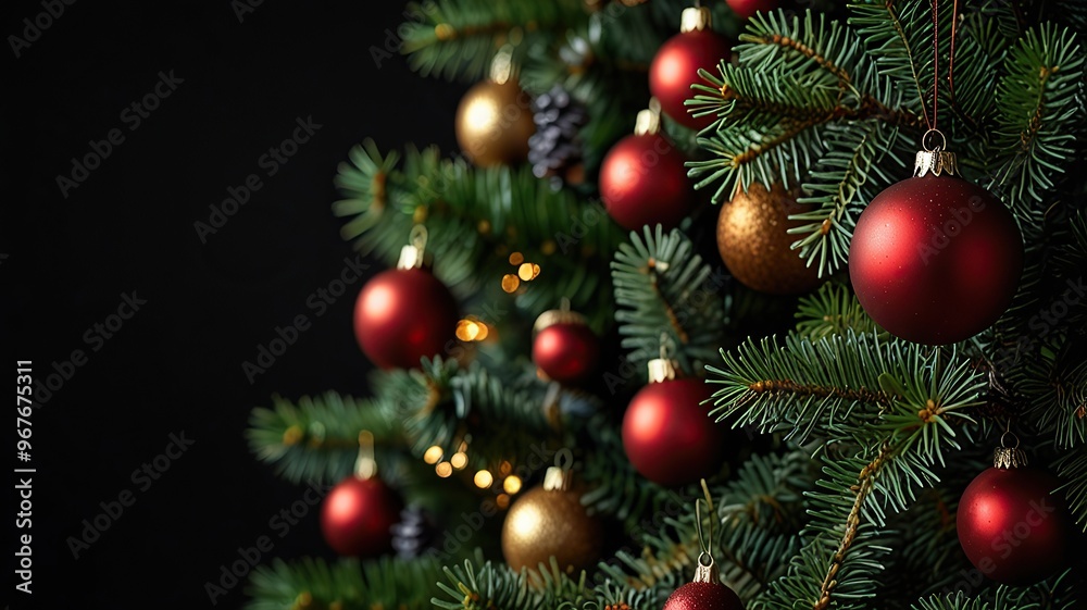 A Christmas greeting card Christmas border with copy space festive background A Christmas greeting card Christmas border with copy space festive background