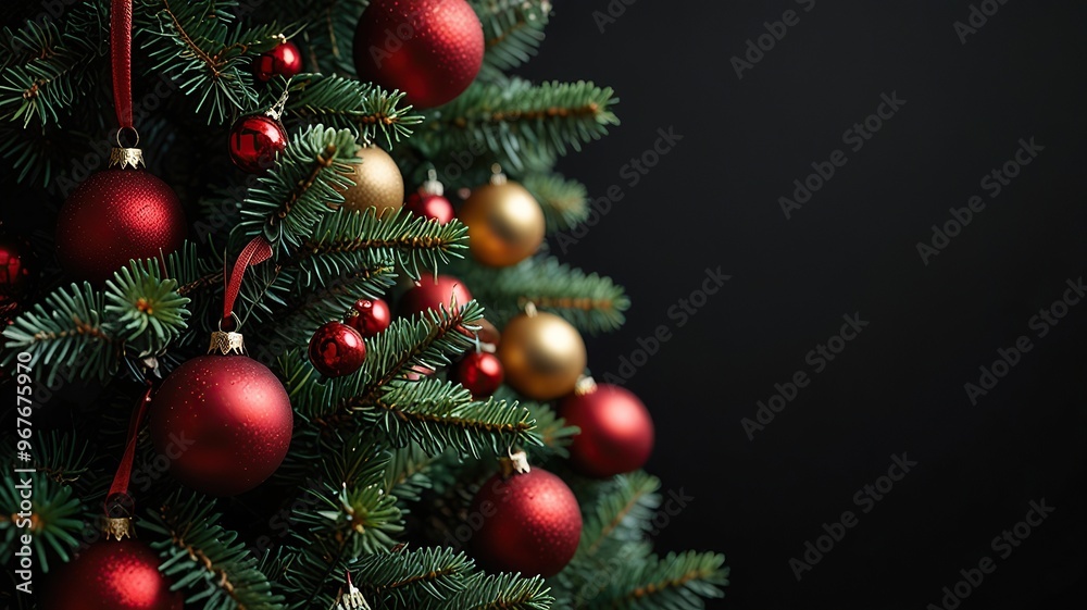 A Christmas greeting card Christmas border with copy space festive background A Christmas greeting card Christmas border with copy space festive background