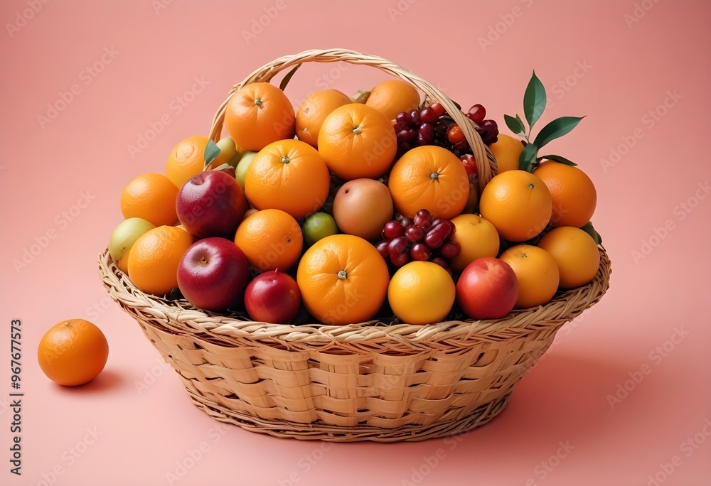 Freshness and variety of healthy fruits on wooden table generated by artificial intelligence