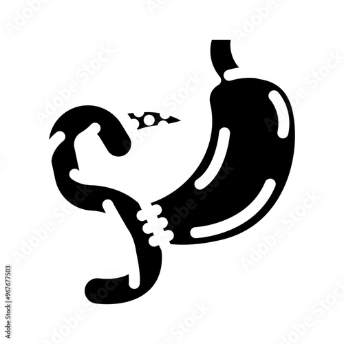 whipple procedure surgery glyph icon vector. whipple procedure surgery sign. isolated symbol illustration