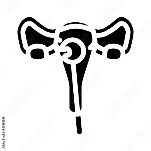 dilation and curettage surgery glyph icon vector. dilation and curettage surgery sign. isolated symbol illustration