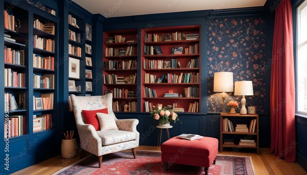 Photo interior modern design room 3d illustration; Photo interior modern design room 3d illustration;