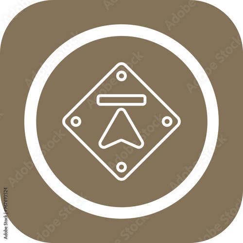 Upwards Arrow Vector Icon Design