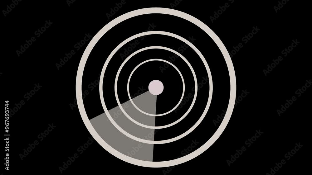 Radar screen animation on black background. Signal transmitted sonar radar. Radar point to detect enemy position. Radar screen animation on black background. Signal transmitted sonar radar. Radar point to detect enemy position.