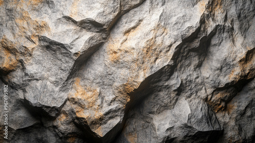 Textured rock surface in shades of brown and gray, showcasing a unique, natural pattern. Ideal for backgrounds or nature-themed designs, highlighting rugged and earthy elements