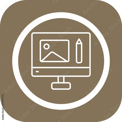 Photo Editing Vector Icon Design