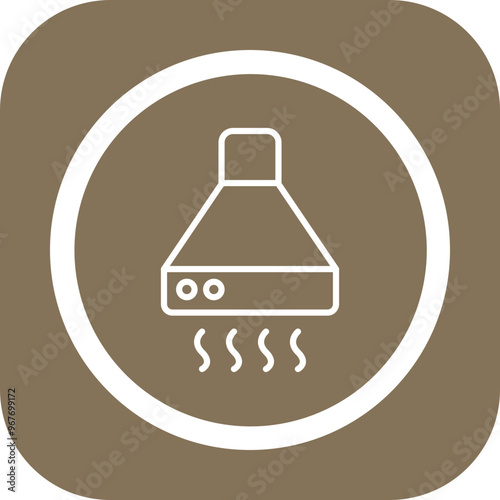 Extraction Hood Vector Icon Design