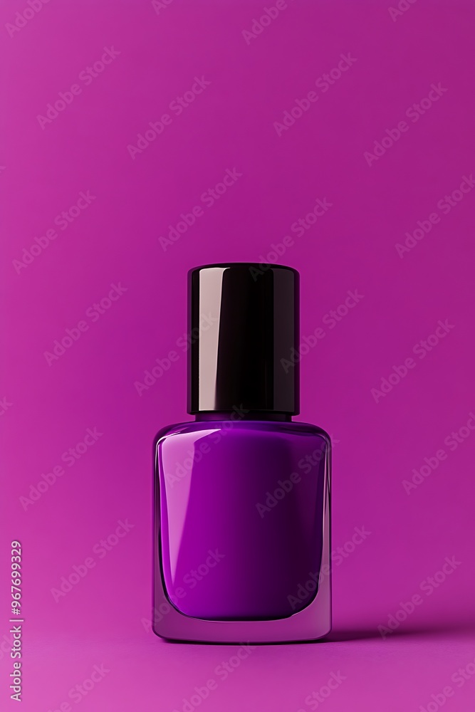 Perfect Purple Nail Polish Bottle Purple Background Perfect Purple Nail Polish Bottle Purple Background