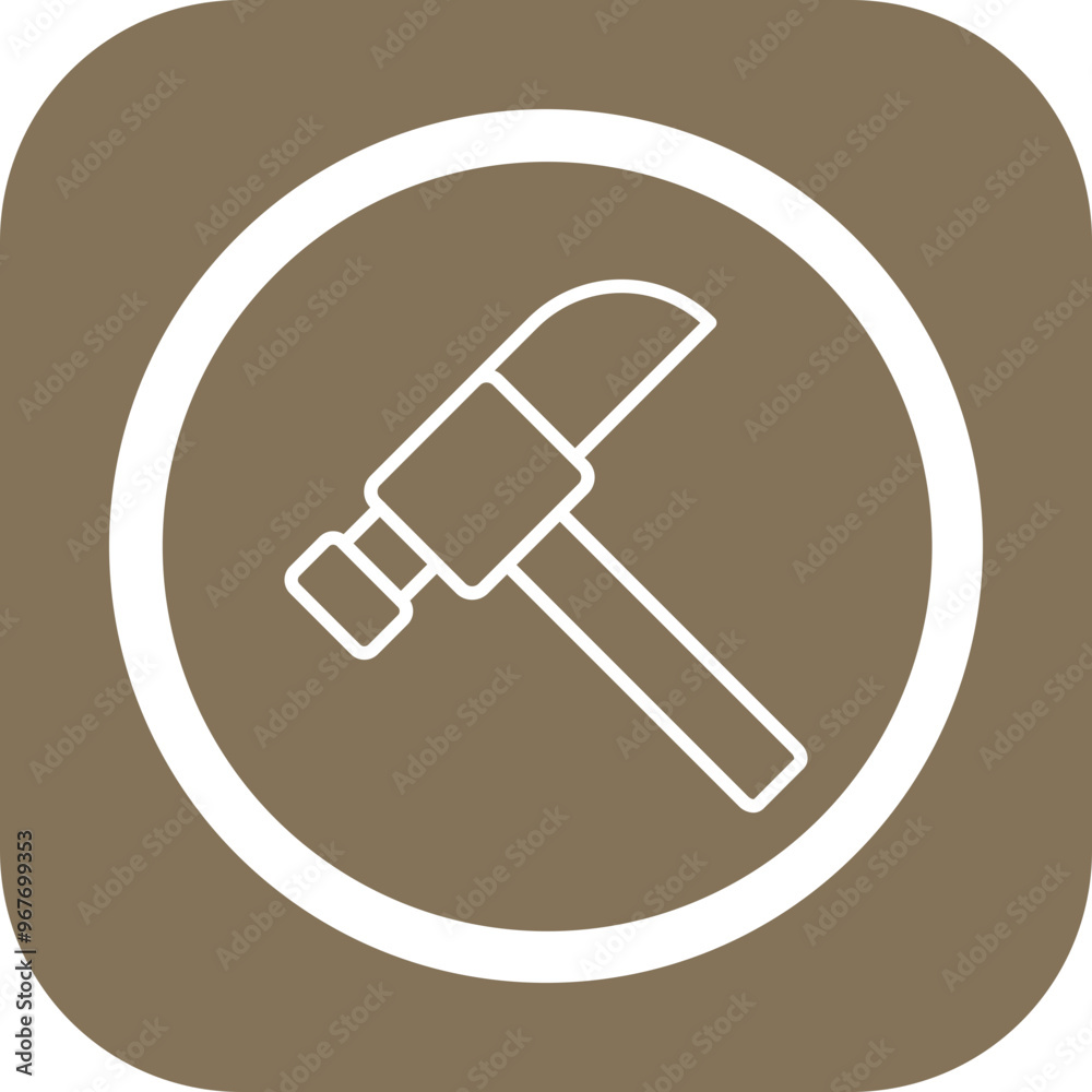 Hammer Vector Icon Design