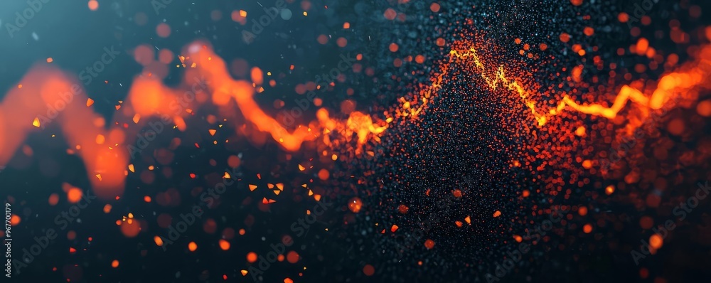 Vibrant abstract background with dynamic flow and luminous particles. Perfect for creative and technological themes. Vibrant abstract background with dynamic flow and luminous particles. Perfect for creative and technological themes.