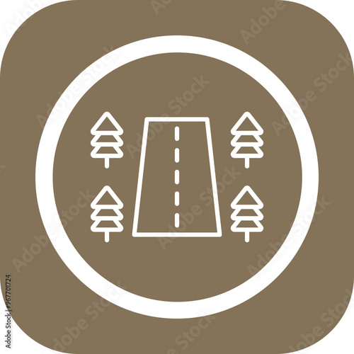 Roadside Vector Icon Design