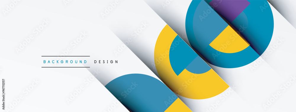 Modern geometrical abstract background - circles. Business or technology presentation design Modern geometrical abstract background - circles. Business or technology presentation design