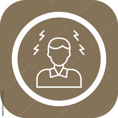 Headache Vector Icon Design