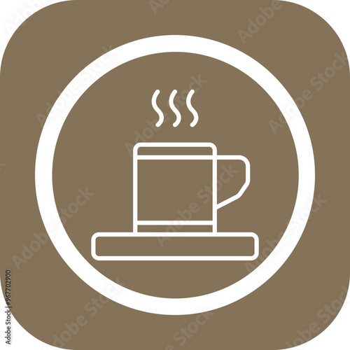 Coffee Cup Vector Icon Design