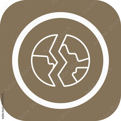 Destroyed Vector Icon Design