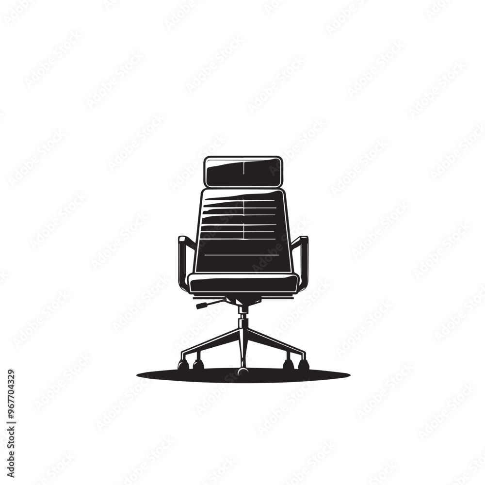 Chair silhouette. Chair vector design isolated on white background. Chair silhouette. Chair vector design isolated on white background.