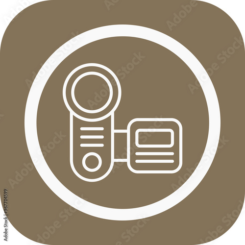 Cam Recorder Vector Icon Design
