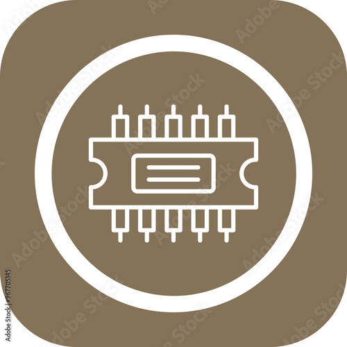 Rom Vector Icon Design