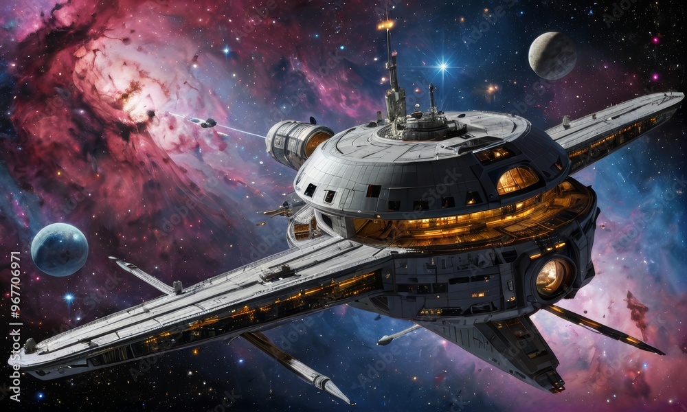 Galactic Outpost cosmic Nebula Galactic Outpost cosmic Nebula
