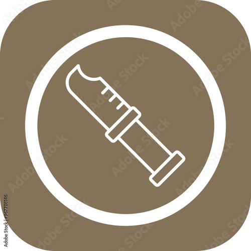Knife Vector Icon Design