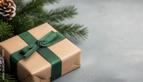 Corporate gifting with festive gift wrapping on Christmas gift cards for a professional holiday touch