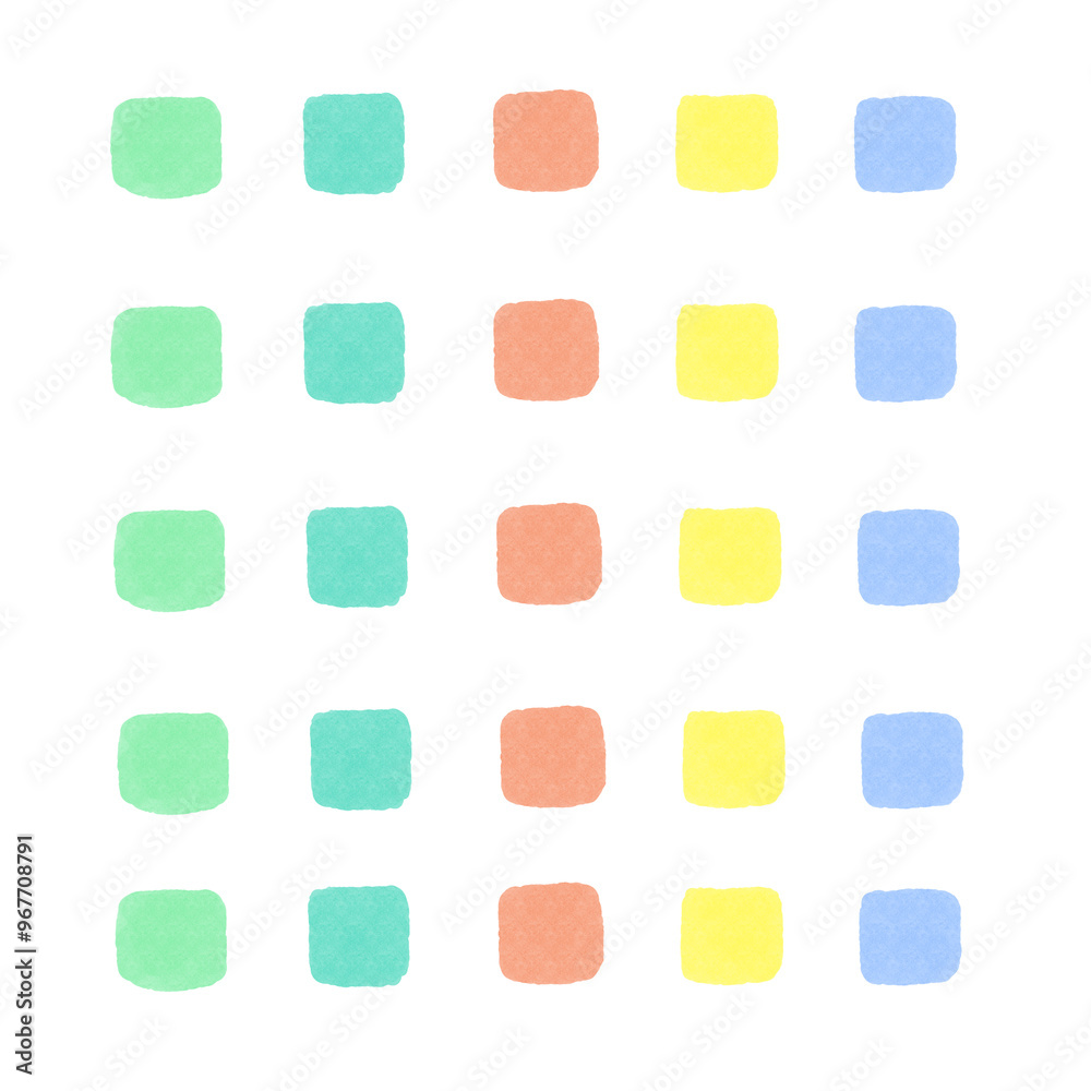 小さい四角の手描きの背景イラスト24 小さい四角の手描きの背景イラスト24