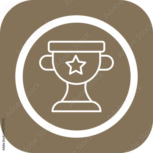 Trophy Vector Icon Design