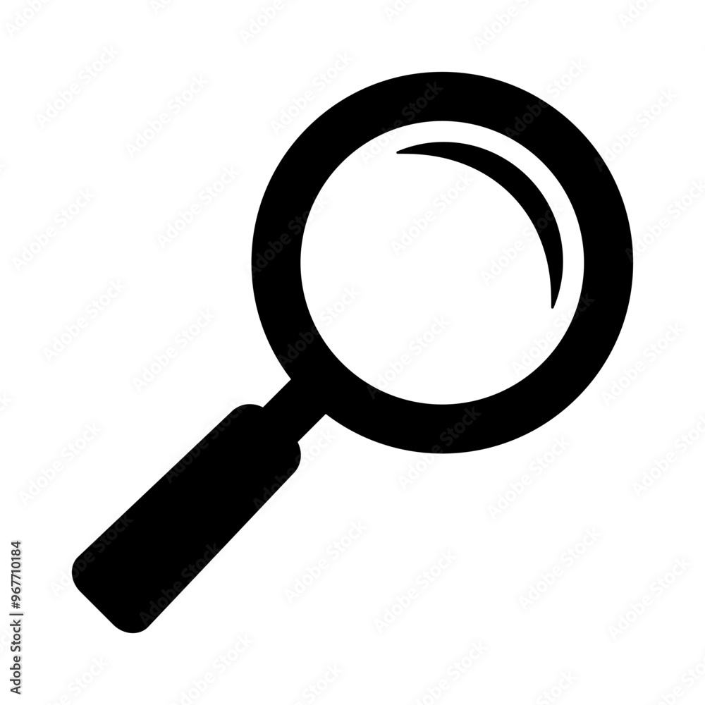 Magnifying glass icon, magnifier or loupe icon. Search icon. Magnifying glass icon, magnifier or loupe icon. Search icon.