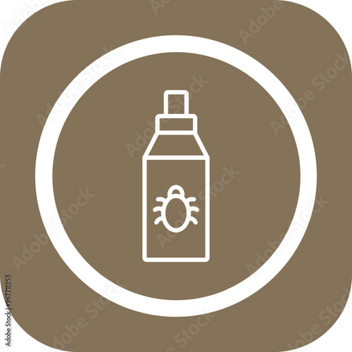 Bug Repellent Vector Icon Design