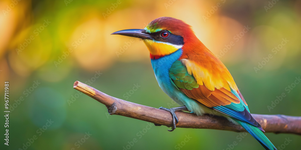 Close-up photo of a colorful bird perched on a tree branch , wildlife, feathers, winged creature, avian, beak, plumage Close-up photo of a colorful bird perched on a tree branch , wildlife, feathers, winged creature, avian, beak, plumage