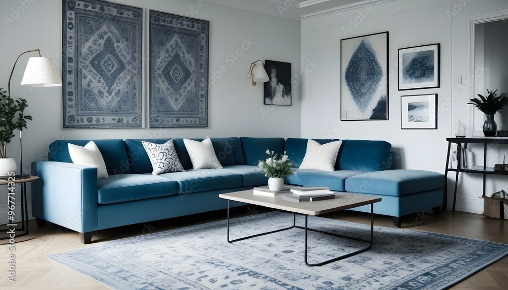 Photo interior modern design room 3d illustration; Photo interior modern design room 3d illustration;
