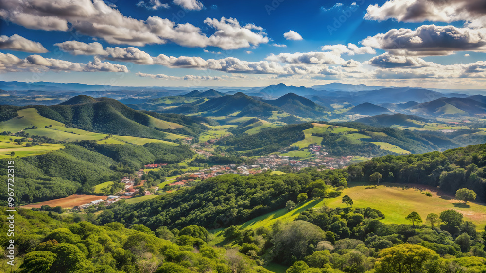 Sweeping view of the highlands in Santa Catarina, Brazil, plateau, landscape, countryside, Santa Catarina, Brazil, scenic Sweeping view of the highlands in Santa Catarina, Brazil, plateau, landscape, countryside, Santa Catarina, Brazil, scenic