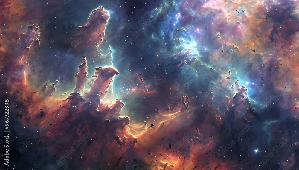 Stary night cosmos. Colorful space galaxy cloud nebula. Universe science astronomy. Supernova background wallpaper Stary night cosmos. Colorful space galaxy cloud nebula. Universe science astronomy. Supernova background wallpaper