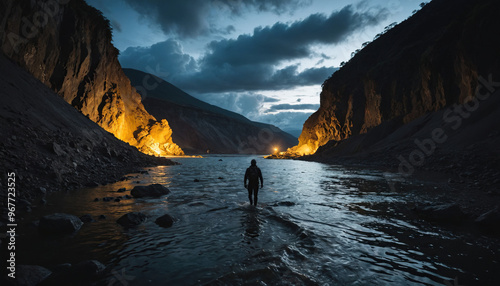 Lagoon Forgotten in Cloudy Summer: The Expeditioner's Globetrot Enveloped in Landslide