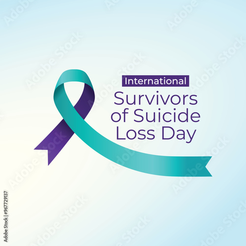 International Survivors of Suicide Loss Day vector design template good for celebration usage. International Survivors of Suicide Loss Day vector design. flat design. eps 10.