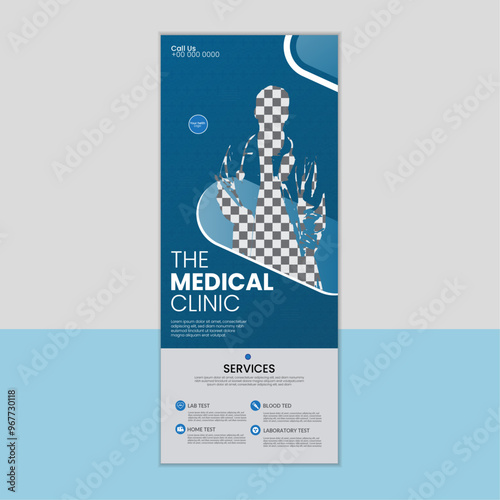 Unique The medical clinic rollup banner design