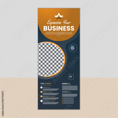 Unique expansion your business rollup banner design