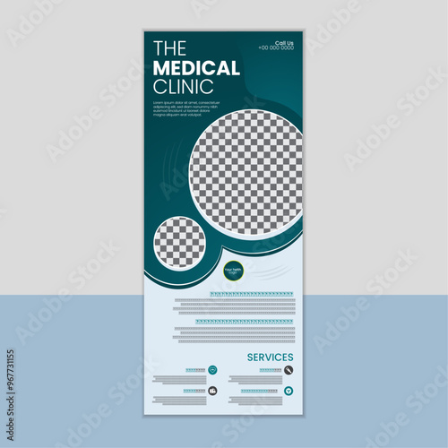 Unique The medical clinic rollup banner design