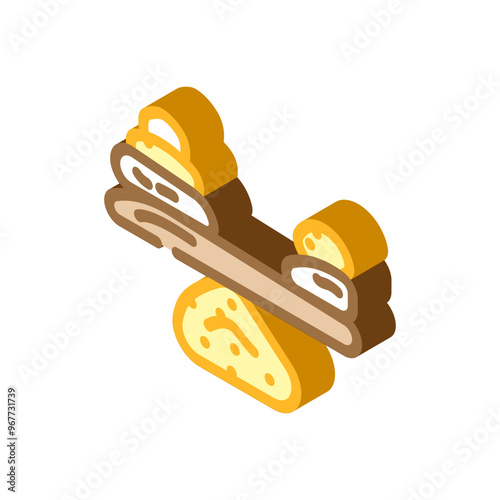 balance scale acupuncture isometric icon vector. balance scale acupuncture sign. isolated symbol illustration