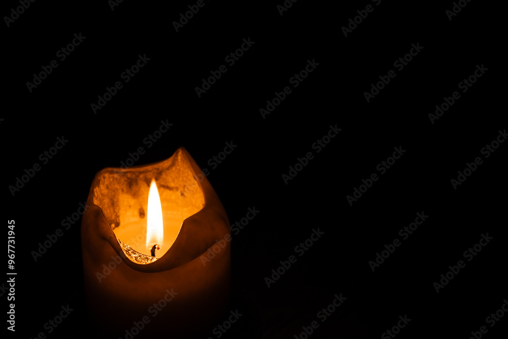candle light fire soft focus low light view with black background darkness space candle light fire soft focus low light view with black background darkness space