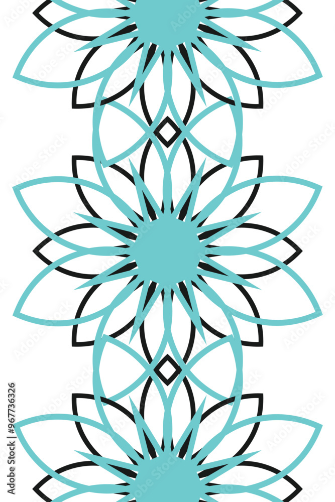 Fototapeta premium Free vector background flower modern design
