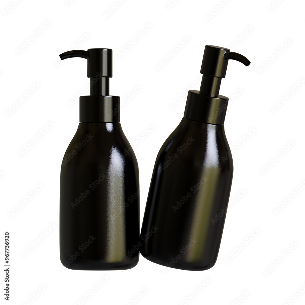 Plastic bottle pump, realistic 3D render illustration transparent PNG background Plastic bottle pump, realistic 3D render illustration transparent PNG background
