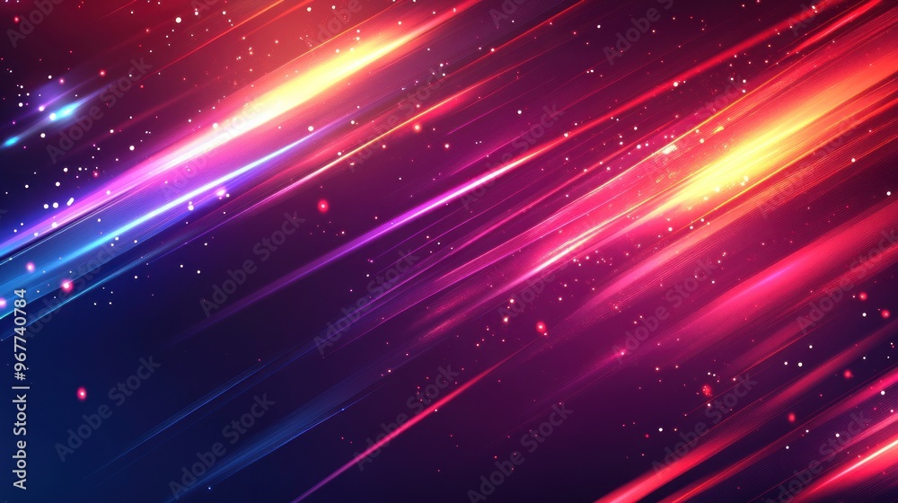 Fototapeta premium Abstract Glowing Lines Background